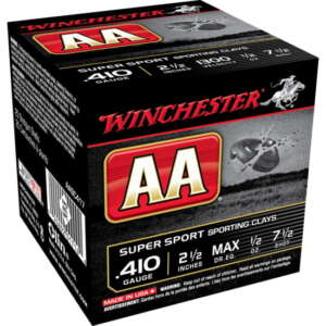 Winchester AA 410 Bore 1/2 oz 2.5" Shotgun Ammunition 500 rounds
