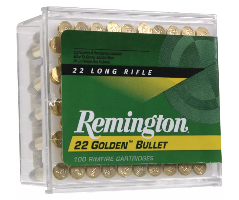 500rs of Remington Golden Bullet .22 LR Rimfire Ammo - Round Nose