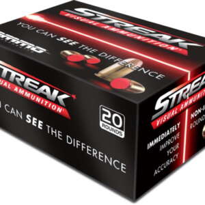 Ammo, Inc. STREAK .380 ACP 90 grain Tracer-Like Jacketed Hollow Point Brass Cased Centerfire Visual Pistol Ammunition