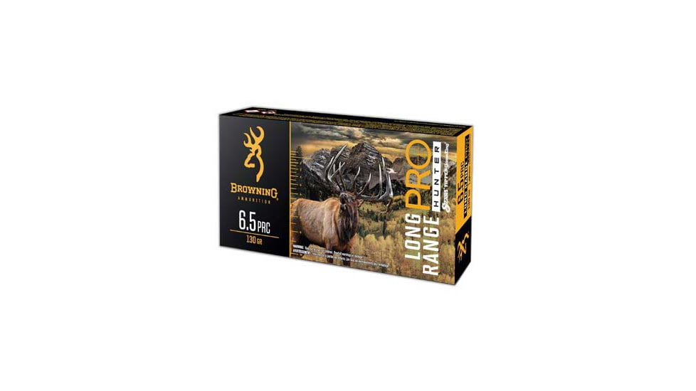 Browning Long Range Pro 6.5mm PRC 130 grain Sierra Tipped GameKing Brass Cased Centerfire Rifle Ammunition 320rnds