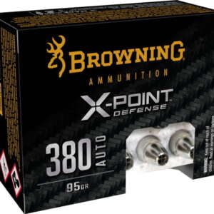 Browning X-Point .380 ACP 95 grain X-Point Brass Cased Centerfire Pistol Ammunition