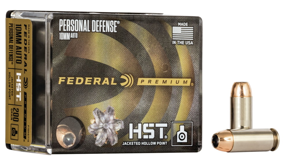 Federal Premium Centerfire Handgun Ammunition 10mm Auto 200 grain HST Jacketed Hollow