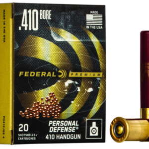 Federal Premium Personal Defense .410 bore 7/16 oz Lead Buckshot Pistol Ammunition 500 rounds