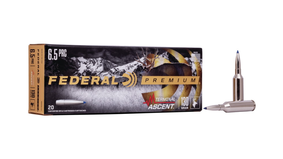 Federal Premium TERMINAL ASCENT 6.5 PRC 130 grain Terminal Ascent Centerfire Rifle Ammunition 400rnd