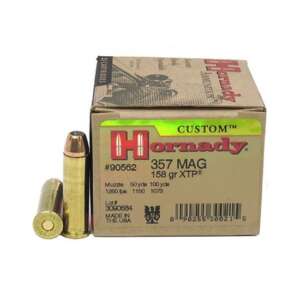 Hornady Custom .357 Magnum 158 Grain eXtreme Terminal Performance Centerfire Pistol Ammunition
