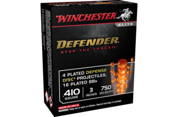 Winchester DEFENDER SHOTSHELL 410 Bore 1/3 oz 3" Shotgun Ammunition 500 rounds