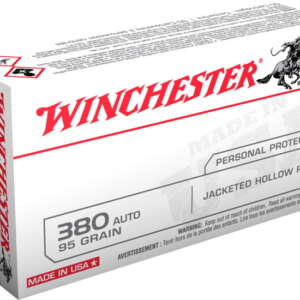 Winchester SUPER-X HANDGUN .380 ACP 95 grain Jacketed Hollow Point Centerfire Pistol Ammunition