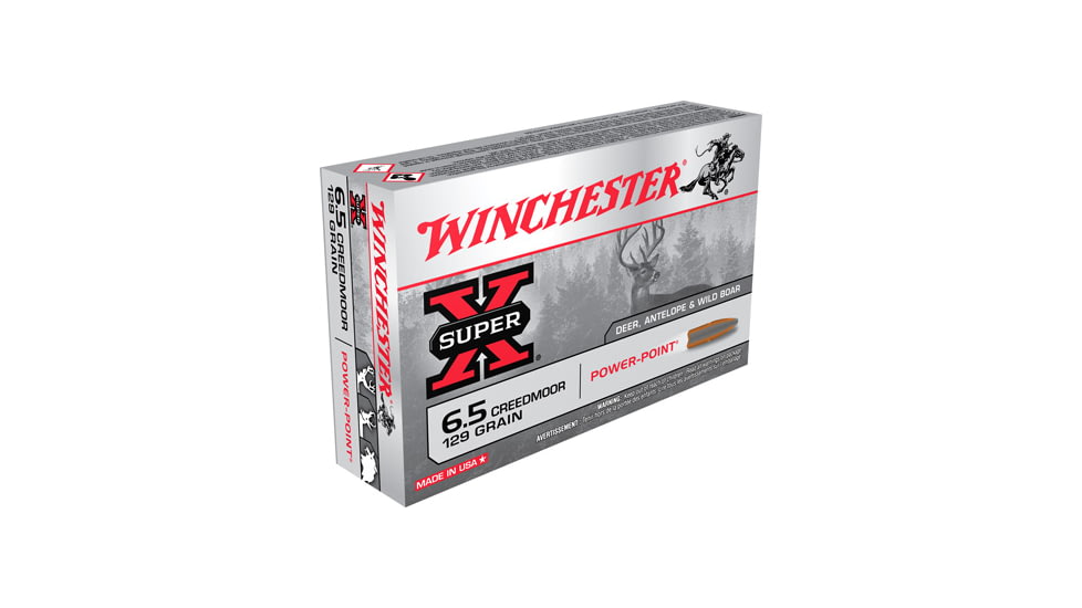 Winchester SUPER X LINE EXTENSIONS 6.5 Creedmoor 129 grain Power-Point Centerfire Rifle Ammunition
