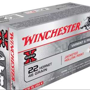 Winchester Super-X Ammunition 22 Hornet 46 Grain Jacketed Hollow Point